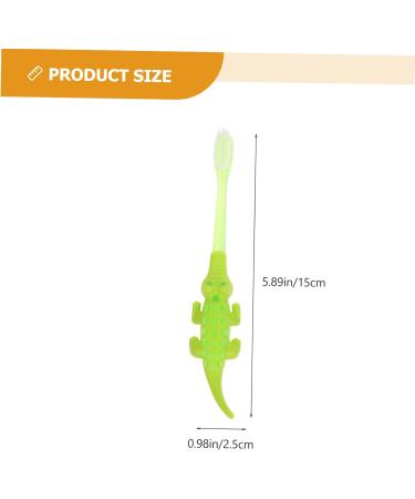 Healeeved 16 Stk Small Krokodil Toothbrush for Toddlers | Children's Cartoon Toothbrush for Ages 2-4 | Massaging Cleaning Brush - Buy Online on GoSupps.com