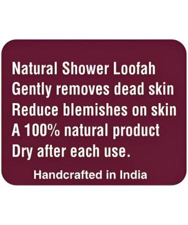 Big Leaf Egyptian Loofah Sponge | 100% Natural Organic Exfoliating Body Scrubber | Textured Oval Shower Sponge for Men Women & Kids | Ideal for Cellulite & Dry Skin - Buy Online on GoSupps.com