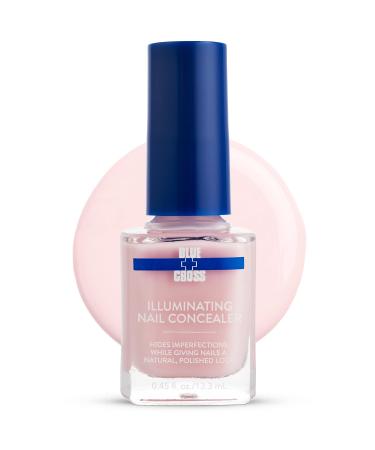 Blue Cross 5 Minute Manicure Illuminating Nail Concealer Nail Polish Topcoat & Basecoat Nail Lacquer Made in USA for Natural Shine 0.45fl oz