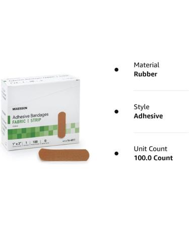 McKesson Performance Fabric Adhesive Bandage Strip - 100 Count Pack - Buy Online on GoSupps.com