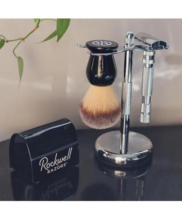 Rockwell Razors White Chrome Shaving Stand | Heavy Non-Slip Base for Safety Razor & Brush | Protects from Water & Rust - Buy Online on GoSupps.com