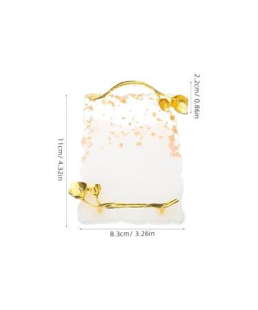 Baluue Resin Nail Art Palette | Gold Handle Nail Holder & Mixing Tool for Gel Nails | Versatile Makeup & Dessert Display Board - Buy Online on GoSupps.com