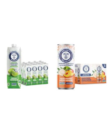 THIRSTY BUDDHA Coconut Water - Pure Coconut Water- Premium Coconut Water & THIRSTY BUDDHA Sparkling Coconut Water - Premium Coconut Water Sparkling Fruit Juice