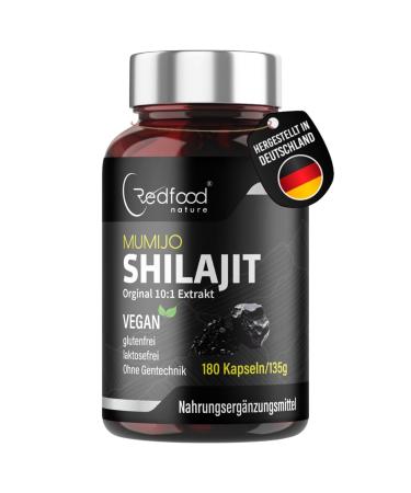 Redfood Shilajit Original Himalaya (10:1 extract) 3-month supply 180 capsules 100% vegan and additive-free