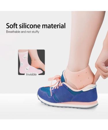 3 Pairs Silicone Gel Heel Cups - Soft Cushion Sleeves for Cracked Heel Repair & Pain Relief from Plantar Fasciitis - Buy Online on GoSupps.com
