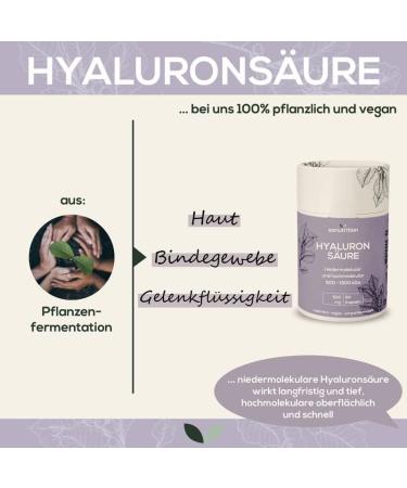 Hyaluronic Acid 500 mg Capsules | 80 Vegan Capsules | High Dose 500-1500 KDA | Low & High Molecular Weight | Enhanced Bioavailability & Tolerance - Buy Online on GoSupps.com