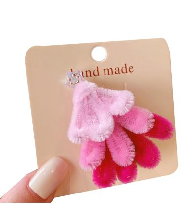 hgnxa Plush Christmas Tree Hair Clip Festival Hair Barrettes for Woman Girls Bangs Taking Photo Shopping Travel Anti-Slip 1