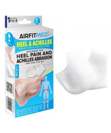 Footcare Gel Heel Protectors - Set of 2 Gel Heel Protectors Heel Pain and Cracked Heels Relief for Men and Women