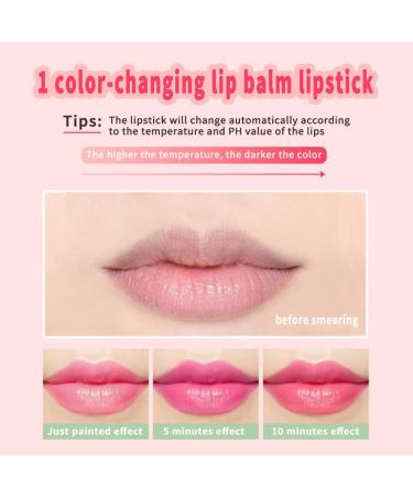 Magic Aloe Vera Lipstick Set - pH Color Changing Moisturizing Lip Balm Trio for Natural Lip Makeup | Glossier Lip Tint for Lasting Hydration - Buy Online on GoSupps.com