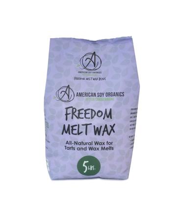 American Soy Organics- Freedom So Wax Beads for Melt Making  Microwavable Soy Wax Beads  Premium Soy Melt Making Supplies (5-Pound Bag)