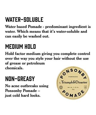 Triumph & Disaster Ponsonby Pomade | Medium Hold Styling Wax for All Hair Types | High Shine Non-Greasy Finish | Men's Hair Care - 3.35 oz - Buy Online on GoSupps.com