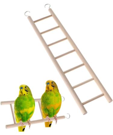 CULER Bird Wooden Ladder Rocking Perch Climbing Stairs Budgie Cage Toy Pet Supplies (32 * 7cm) - Buy Online on GoSupps.com