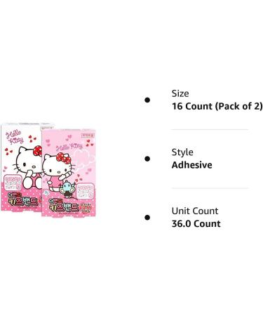 Sanrio Hello Kitty Band First Aid Tape Bandages - 32pcs (2 Boxes) - Buy Online on GoSupps.com