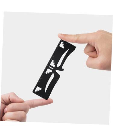 IWOWHERO Metal Stencils eyebrow design eyebrow card Eyebrow Ruler Eyebrow Positioning Ruler eyebrow trimming Survey ruler - Buy Online on GoSupps.com