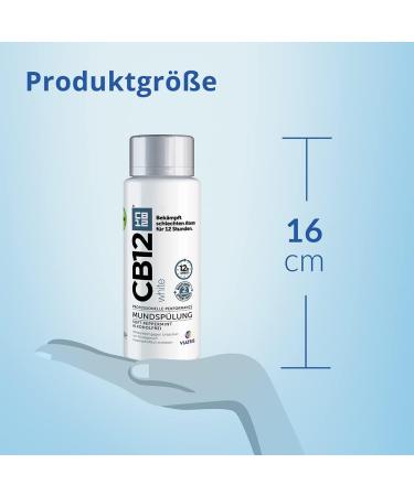 CB12 White Mouthwash - Alcohol-Free Mint Mint 250ml | Fresh Breath & White Teeth with Zinc Acetate & Chlorhexidine - Buy Online on GoSupps.com