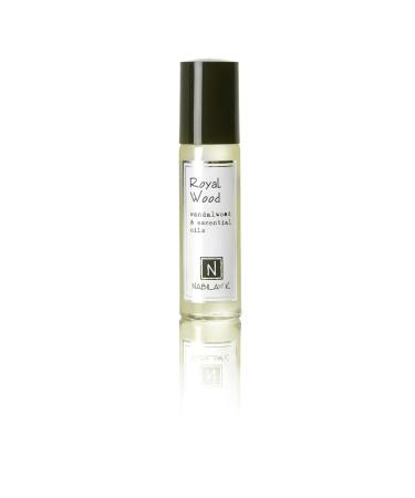 Royal Wood Roll-On Perfume with Sandalwood Essential Oil Alcohol-Free All-Natural Organic Long-Lasting Fragrance - Travel-Size Perfume for Women - TSA Approved 0.33 oz / 10 ml