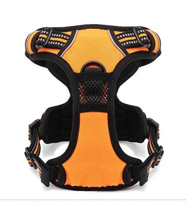 Winhyepet TrueLove Dog Harness - Reflective Adjustable No-Sweater Design for Small Medium & Large Dogs - TLH5651 M Orange with 2 Linen Clips & Control Handle - Buy Online on GoSupps.com