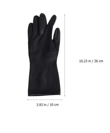 FRCOLOR 2 Pairs Hair Dye Gloves Black Hair Coloring Gloves Reusable Rubber Salon Gloves for Home Cleaning Hair Dye Salon Highlighting- Large - Buy Online on GoSupps.com