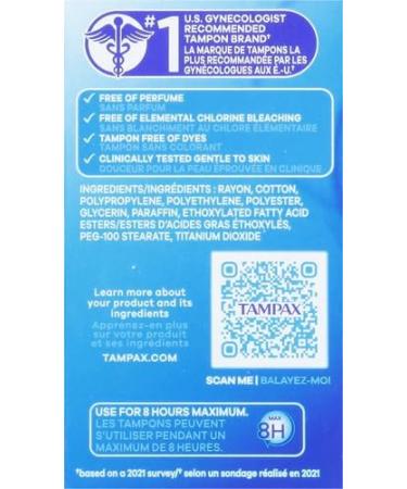 Tampax Pocket Pearl Tampons Regular Absorbency - Unscented 16 Count with LeakGuard Braid - International Shipping Available - Buy Online on GoSupps.com