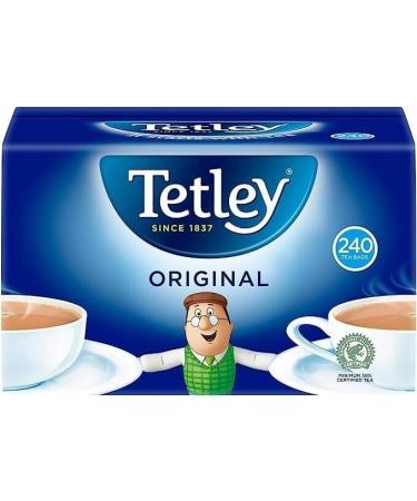 Tetley Original Classic Black Tea Bags Rich Fresh Natural Drink Pack of 3 x 240 - Buy Online on GoSupps.com