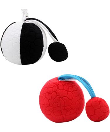 Ifundom 1stk Fehester Baby Visual Training Ball - Soft Bite Toy for Toddlers | 25x10cm Black & White Baby Ball - Buy Online on GoSupps.com
