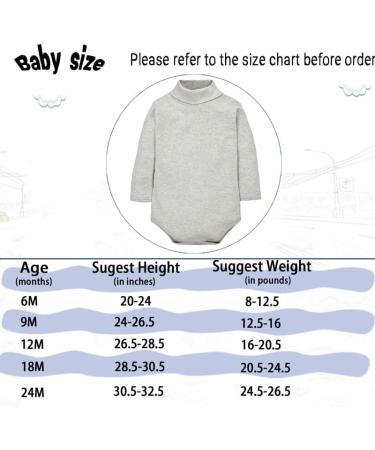 CuteOn Baby Boys Girls Red Turtleneck Cotton Bodysuit Jumpsuit - 18 Months - Buy Online on GoSupps.com