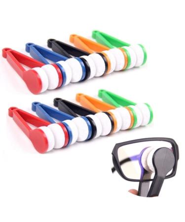 10x glasses cleaner in pliers |Glasses cleaning set also portable as a key hanger |Reading glasses sunglasses cleaning |Cleaning blocks made of microfiber |Glasses cleaning cloth |Cell phone