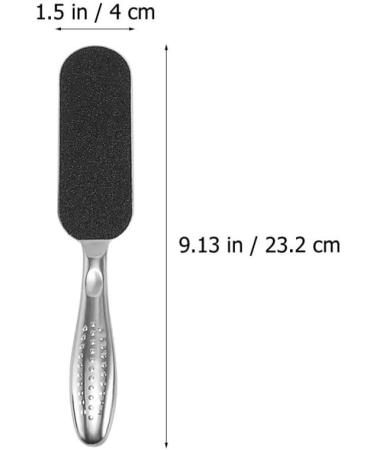 Exceart Double-Sided Pedicure Tool - Callus Remover & Care Tool (23cm) | Durable Metal & Plastic Scraps | International Shipping Available - Buy Online on GoSupps.com
