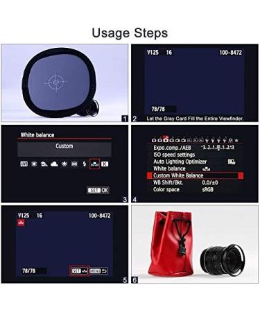 Sedremm Gray White Balance Card Tri-Fold Reflector 37x37cm - 3-in-1 Focus Board, Foldable 18% Grey/Black/White Balance Reference Card with Carry Pouch - Canon Nikon Sony DSLR - Buy Online on GoSupps.com