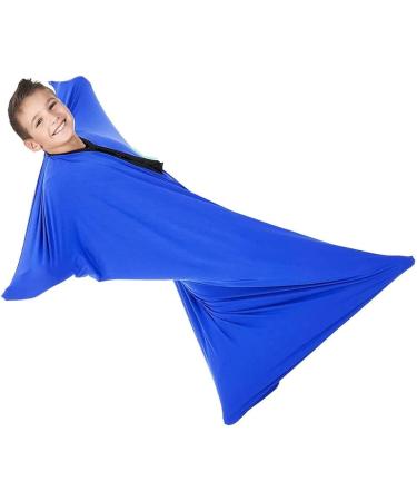 WGUST Sensory Sock Body Sock Dynamic Movement Toys Updated Version Suitable Age 3-18 Years Old Adults for Autistic and Sensory Processing Disorders 6 Colours to Choose from (Color : Blue Size : XL/ XL/X-Large-74*165cm Blue