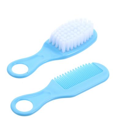 GLEAVI 1 Set Bath Set Cosmetology Kit Newborn Set Baby Hair Babys Hair Brush Comb for Baby Brush Set Hairbrush Hair Comb Girl Child Boy Grip Blue Toddler Sets for Boys Blue Size 1