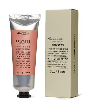 Mayron's Goods Privates Salve | Relieve Prevent & Protect Moisturizing Cream for Down There & Everywhere | Paraben Free | Good for Sensitive Skin | 3oz