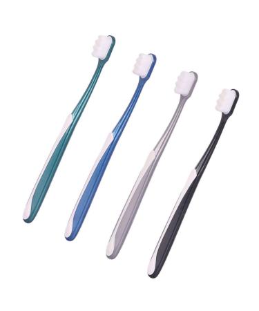 JECOMPRIS 4 pieces of soft toothbrush for adults Extra soft toothbrush prosthesis cleaner toothbrushes fur toothbrush adult toothbrush care cleaning brush pregnant woman pp 1 piece (1 Pack) sorted color sorted