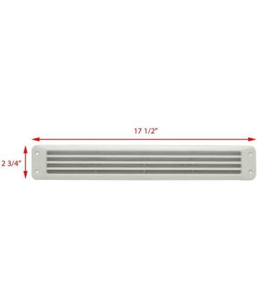 Attwood 6031497 Flush Louvered Vent - White | High-quality Marine Ventilation - Buy Online on GoSupps.com