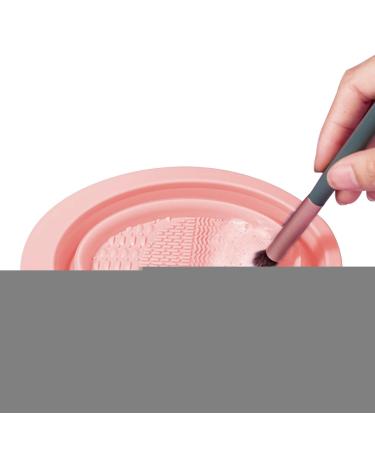 Fowybe Make Up Brush Cleaner Foldable Scrubber Bowl for Make Up Brushes Makeup Brush Cleansing Tool Portable Suitable For Makeup Brush Makeup Sponge Powder Puff