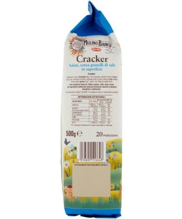 6x Mulino Bianco (Barilla) 20x Italian Crackers 500g Salt Free! Health Food! - Buy Online on GoSupps.com