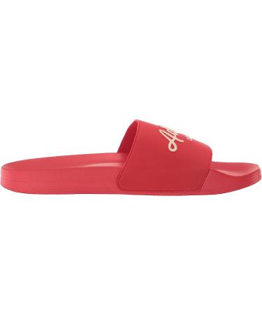 adidas Adilette Slides Sandal - Vivid Red/Wonder White - Size 12 Women/11 Men - Buy Online on GoSupps.com