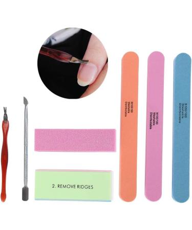 Demeras Buffers Nail Scrub Brush 19x11x3 Manicure Set Nail Polisher Nail Files Buffer Kit Dead Skin Pusher Cuticle Removal Nail Caretool - Buy Online on GoSupps.com