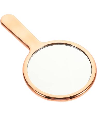 FOMIYES Hand Mirror - Rose Gold Glass Handheld Mirror for Makeup and Travel - 16x9cm - Buy Online on GoSupps.com