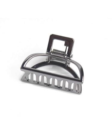 Fodattm hair clips small monochrome vintage style metal hair clips ponytail holder hair clip accessories for girls and women 2 pieces black