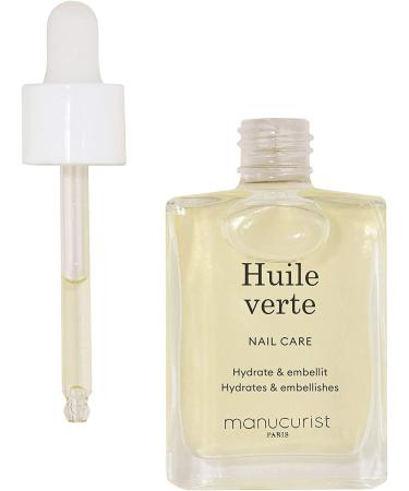 Manucurist Green Oil Nail Care - Nail & Cuticle Oil - Nourishes and Regenerates Nails and Cuticles - Promotes Growth - Blend of 6 Oils - 99% Bio-Sourced - Nail Care - 0.5 fl oz Bottle