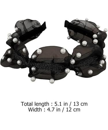 Minkissy Wedding Decor Flower Decor French Style Unique Pearl Hairband Versatile Hair Decor Stylish Headdress Rhinestone Headpiece Womens Headbands - Buy Online on GoSupps.com