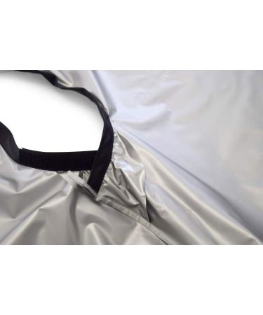Betty Dain Jumbo Shampoo Cape - Waterproof, Stain-Resistant Vinyl - Oversized 45 x 54 - Silver - Buy Online on GoSupps.com