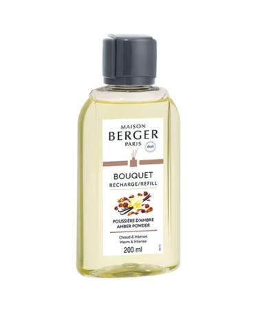 MAISON BERGER Amber Powder - Fragrance Refill for Reed Sticks and Ceramic Diffuser - 6.76 Fluid Ounces - 200 Milliliters