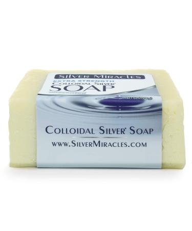 Silver Miracles Extra Strength Colloidal Silver Soap - Natural Antibacterial Cleanser - Buy Online on GoSupps.com