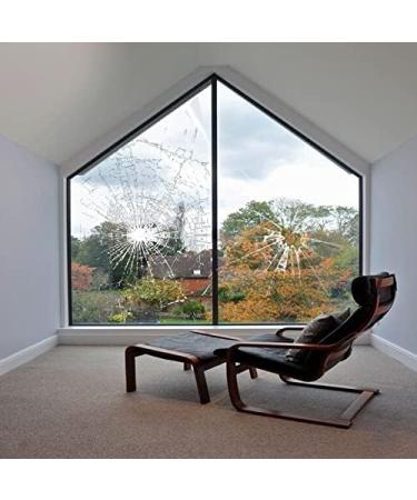 LCFILM 2MIL Clear Safety Window Film UV Blocking Security Window Glass Protection Sticker Self Adhesive Glass Film 17.5Inch x 10Feet - Buy Online on GoSupps.com