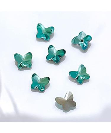 FEIlei 10x/Set Butterfly Nail Rhinestones Square Nail Charms DIY Hearts Nail Art Charms - Buy Online on GoSupps.com