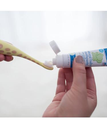 Dr. Brown's Infant-to-Toddler Training Toothbrush Set with Strawberry Toothpaste - BPA Free, Fluoride-Free, Soft Bristles for Baby's First Teeth - Giraffe Design - Ages 0-3 - Buy Online on GoSupps.com