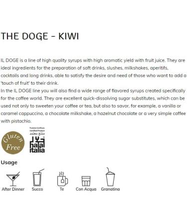 BARMAN IL DOGE Kiwi Syrup 70cl - Buy Online on GoSupps.com