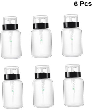  Beatifufu Set of 6 Squeeze Bottles for Nail Polish Remover 200ml Squeezable and Lockable for Makeup Remover and Toner Under-Neck Black - Buy Online on GoSupps.com